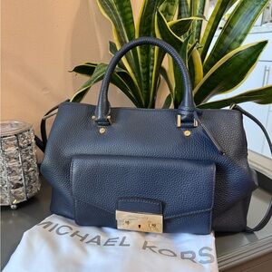 Michael Kors Navy Blue Satchel